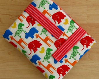 Changing pad to go, zoo animals