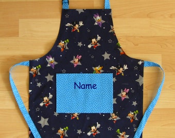 Children's apron / kitchen helper set - "Walt Disney" - personalized on request