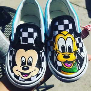 Boys mickey mouse vans clearance