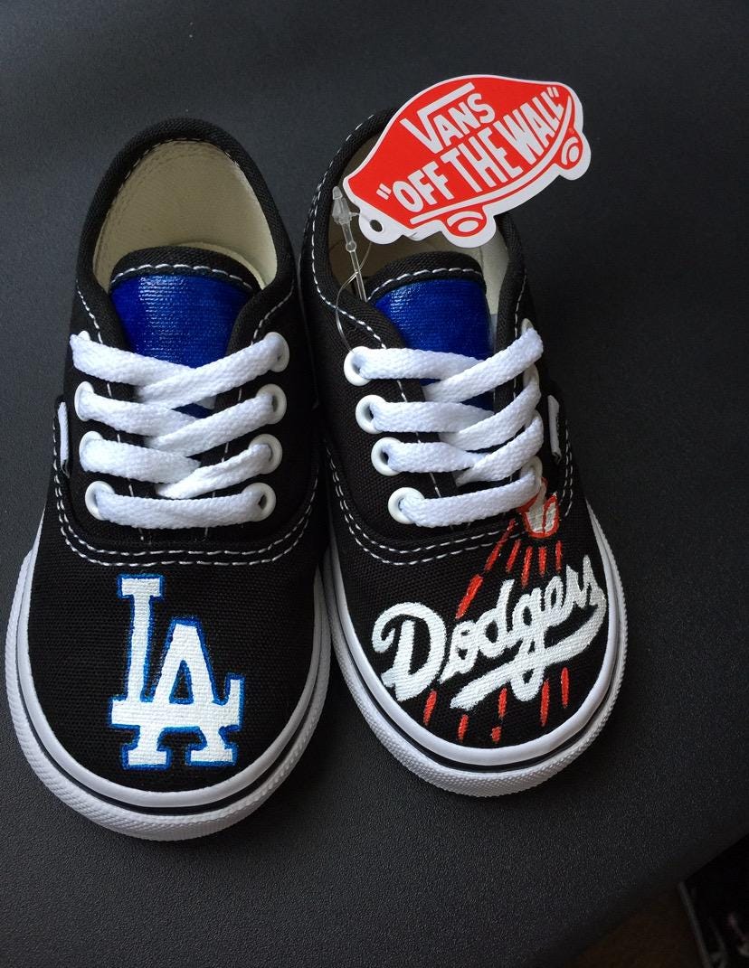 Dodger Vans Authentic Vans Sneakers Los Angeles Dodgers Vans Shoes