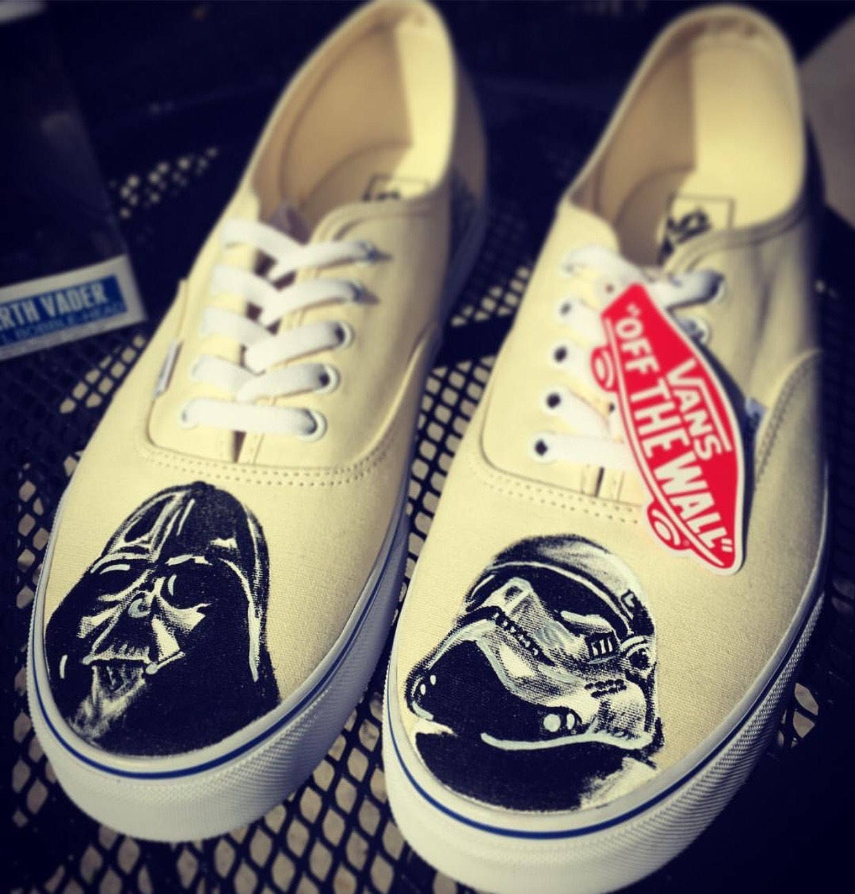 Star Wars Custom Vans Darth Vader & Stromtrooper Shoes - Etsy Italia