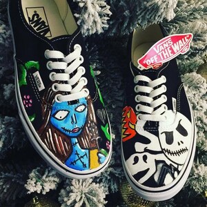 Zapatillas VANS personalizadas para adultos de Pesadilla antes de Navidad imagen 3