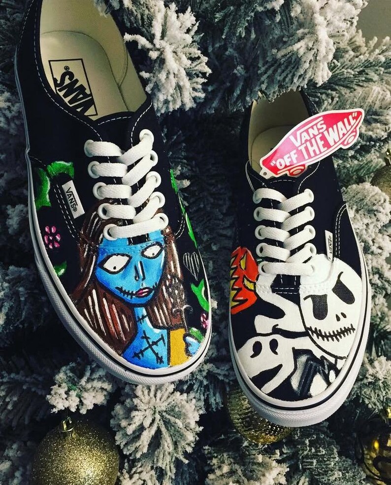 Zapatillas VANS personalizadas para adultos de Pesadilla antes de Navidad imagen 3