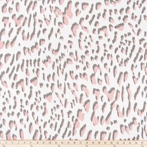 Blush  Fabric. Blush  and white Lawson  Premier Prints.   Slub canvass Fabric by yard. Medium decor fabric.