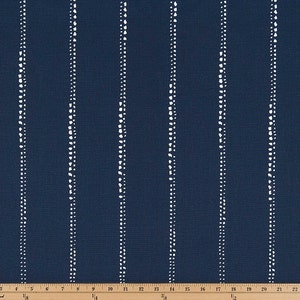 Indigo Valance. Vintage Indigo Stripe Curtain. Blue & white Window treatment. Designers pattern.window topper. Choose  your sizes