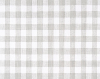 Farmhouse Valance. Buffalo Plaid Valance. French grey & white Print. Window treatment. Slub Canvass Fabric. Curtain. Choose  sizes