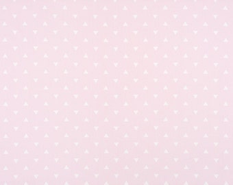 Bella triangle Pink & White Home Decor Fabric. Premier Prints. Bella Light  Pink and white. Twill  Fabric by yard