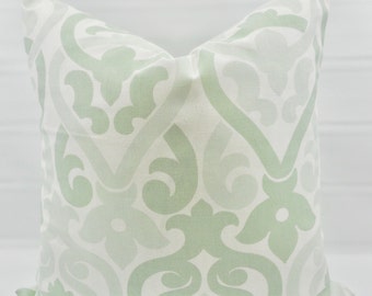 Light green  Pillow cover. Sage sham cover. Alex artichoke  Print  Pillow cover. Pillow Case. 1 piece.  cotton. Select size