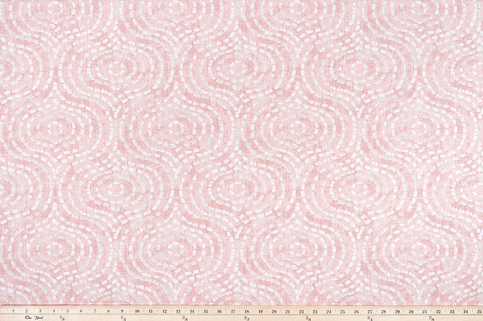 Blush Valance. Blush Pink & white in Denver  Print. Window treatment. Slub Canvass Fabric.Designers pattern. Curtain. Choose  your sizes