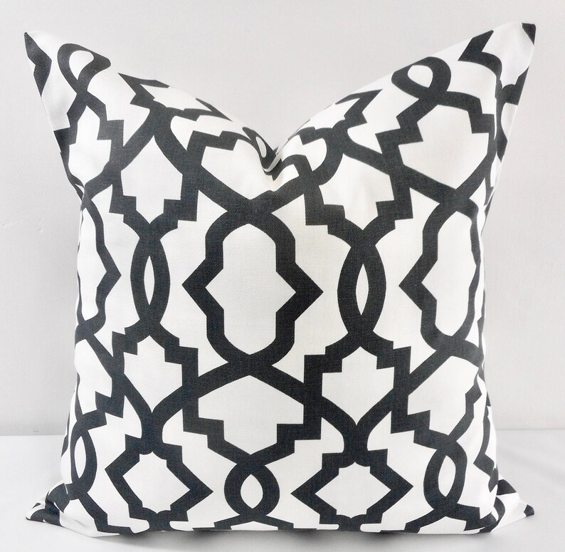 Farmhouse Pillow Cover Black & White Pillow Cover Sheffield Etsy