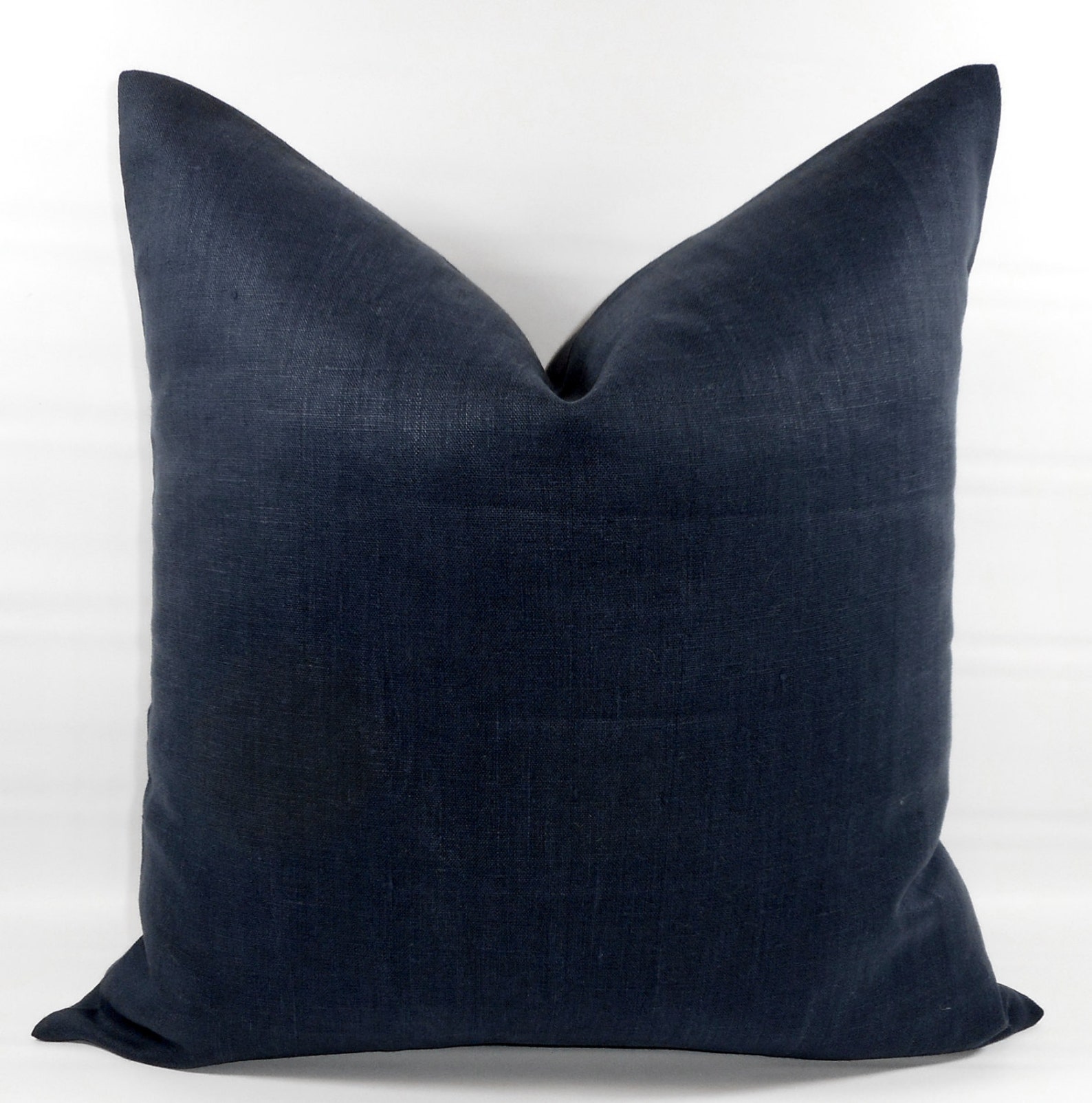 Navy Linen Pillow Cover. Sports Navy 100 European Linen Etsy