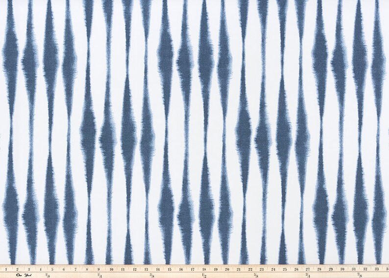 Vintage Indigo Valances. Salix Print. Blue and white Window treatment.  Designers pattern. Choose  your sizes