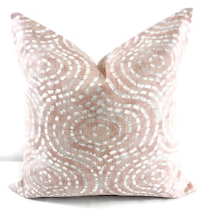 Blush pink & Grey  pillow cover. Denver Print Pillow cover. Throw pillow cover. Cotton. Sham Pillow case. Select your size.