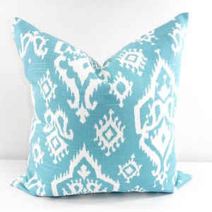 Blue Pillow cover. Raji Spirit blue. Blue and white Cushion cover. Cotton. All sizes. Select your size.