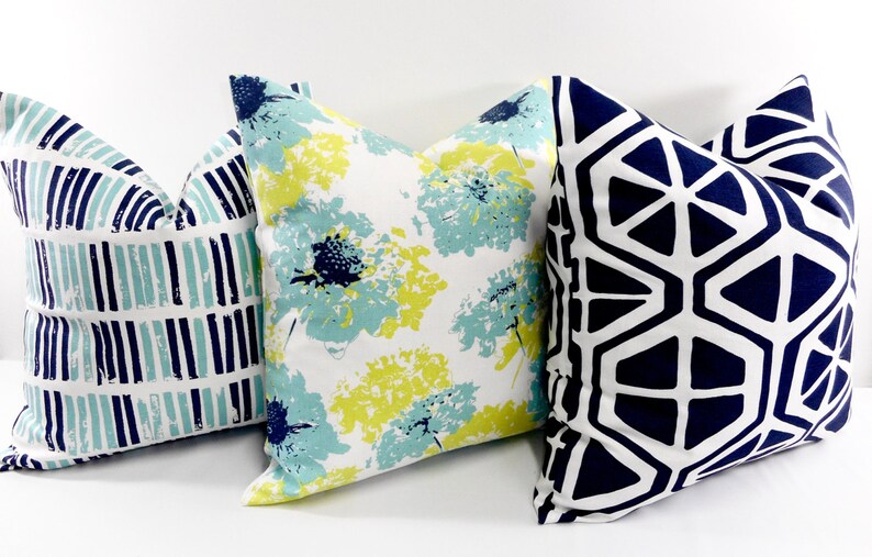 Floral Indigo Pillow Cover. Canal Blue Indigo. Sham Cover. - Etsy