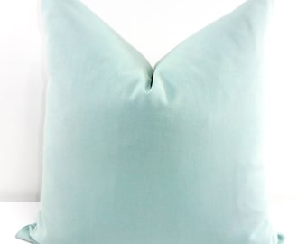 Blue Pillow Cover. Village blue Solid Pillow Cover. Sofa Pillow. Blue Sham Pillow cover. Blue Euro cover. Village blue. Select Size
