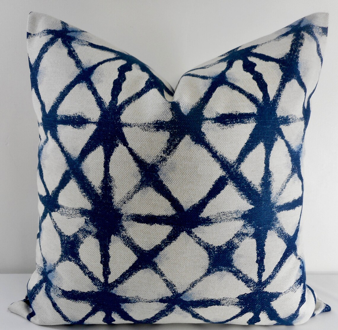Off White Pillow Cover. Shibori Net Print Pillow Cover. Pillow Etsy