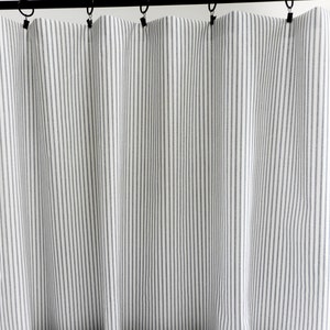 Classic Stripe Panel Curtains. Blue and White. Modern Panels. Geometric. Set of two. Cotton. unlined.Choose  your sizes.