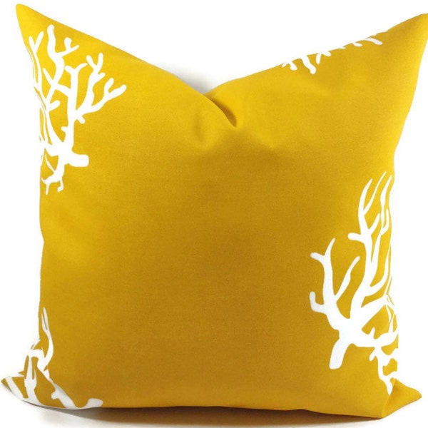 Pillow cover. 24x24.Indoor.outdoor.Gold and  white pillow cover.mustard. Designer pillow. Yellow.cushion cover