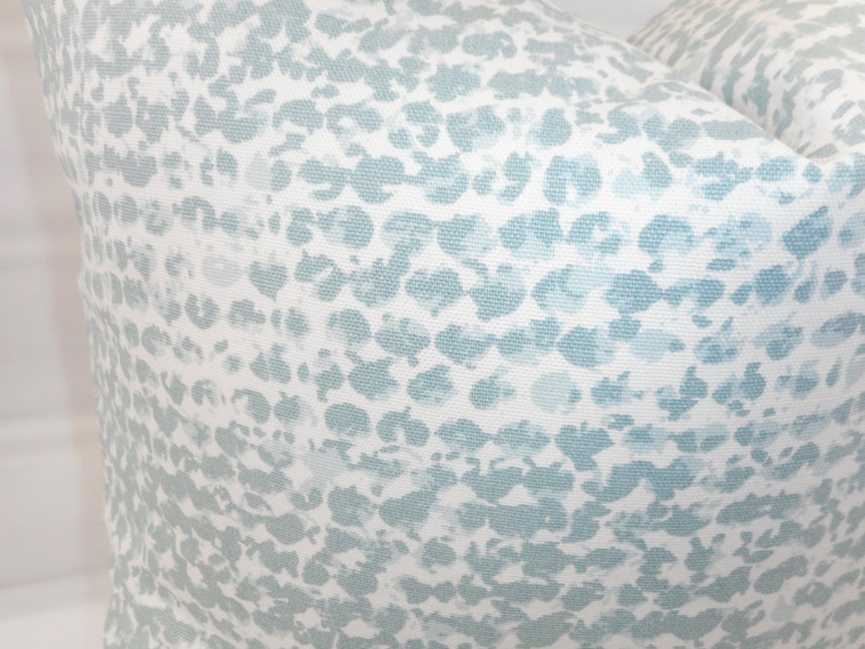 Farmhouse Pillow Cover. Blue Pillow Cover. Zoey Spa Blue & Etsy