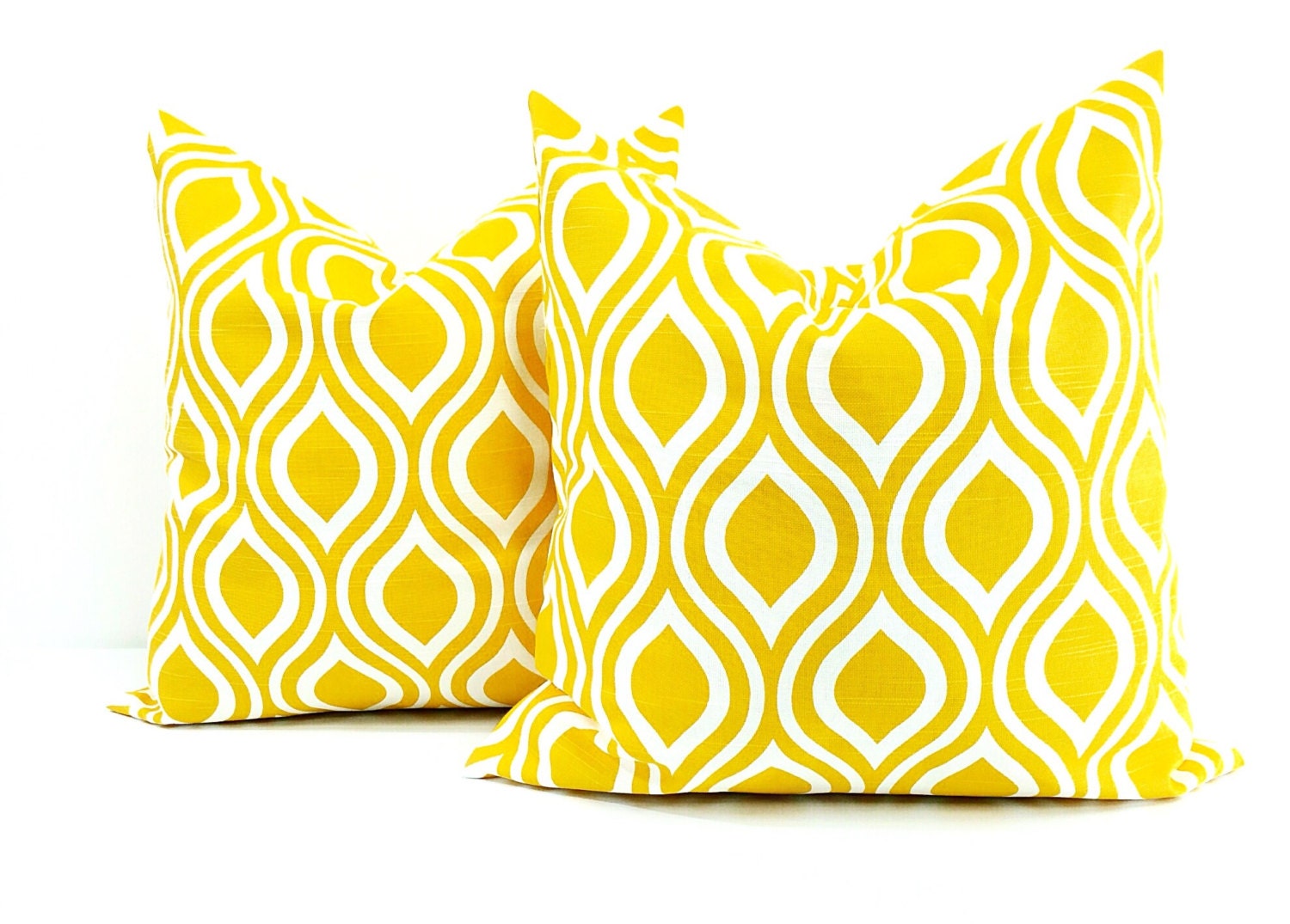 YELLOW PILLOW cover. Set of 2 Nicole Pillow Cover. Sham Etsy