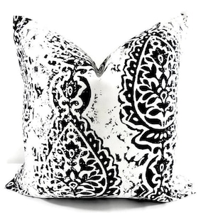 Black Pillow Cover. Damask Black  Sofa pillow. Manchester damask  Cover.  Cushion Covers.Pillow Case.1 piece. cotton. FARMHOUSE.