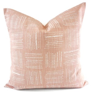 Blush pink  pillow cover. Brave Print Pillow cover. Throw pillow cover. Cotton. Sham Pillow case. Farmhouse Pillow Cover. Cushion Cover.