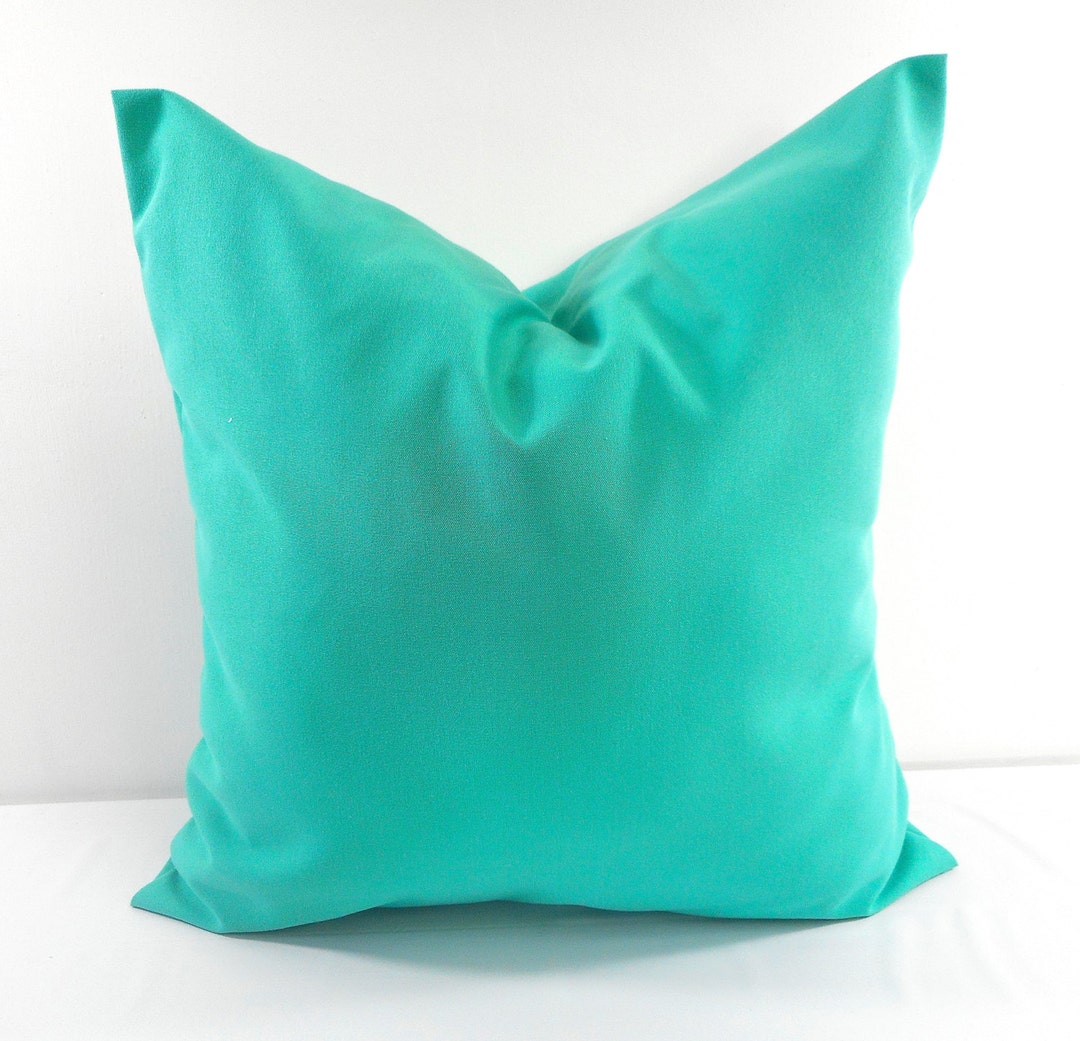 Turquoise Pillow Cover. Solid Color Sham Pillow Case.designers Etsy