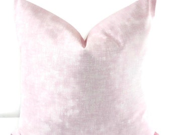 Bella Pink  & White  Pillow cover. Jackson Print . Throw pillow cover. Cotton.Sham Pillow case. Select your size.