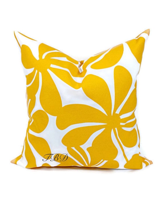 Pillow cover. Indoor outdoor. 24x24. Gold & white pillow cover. Mustard yellow. Cushion cover.Sham cover.Throw pillow Cover. Polyester Cover
