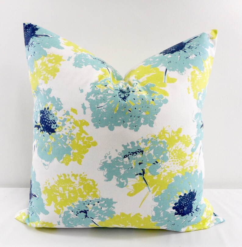 Floral Indigo Pillow Cover. Canal Blue Indigo. Sham Cover. Etsy