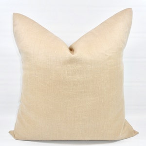 Natural Linen Pillow cover. 100%  European linen Pillow cover  Sofa Throw pillow cover. European Linen. Pillow Cover. Farmhouse Pillow cover