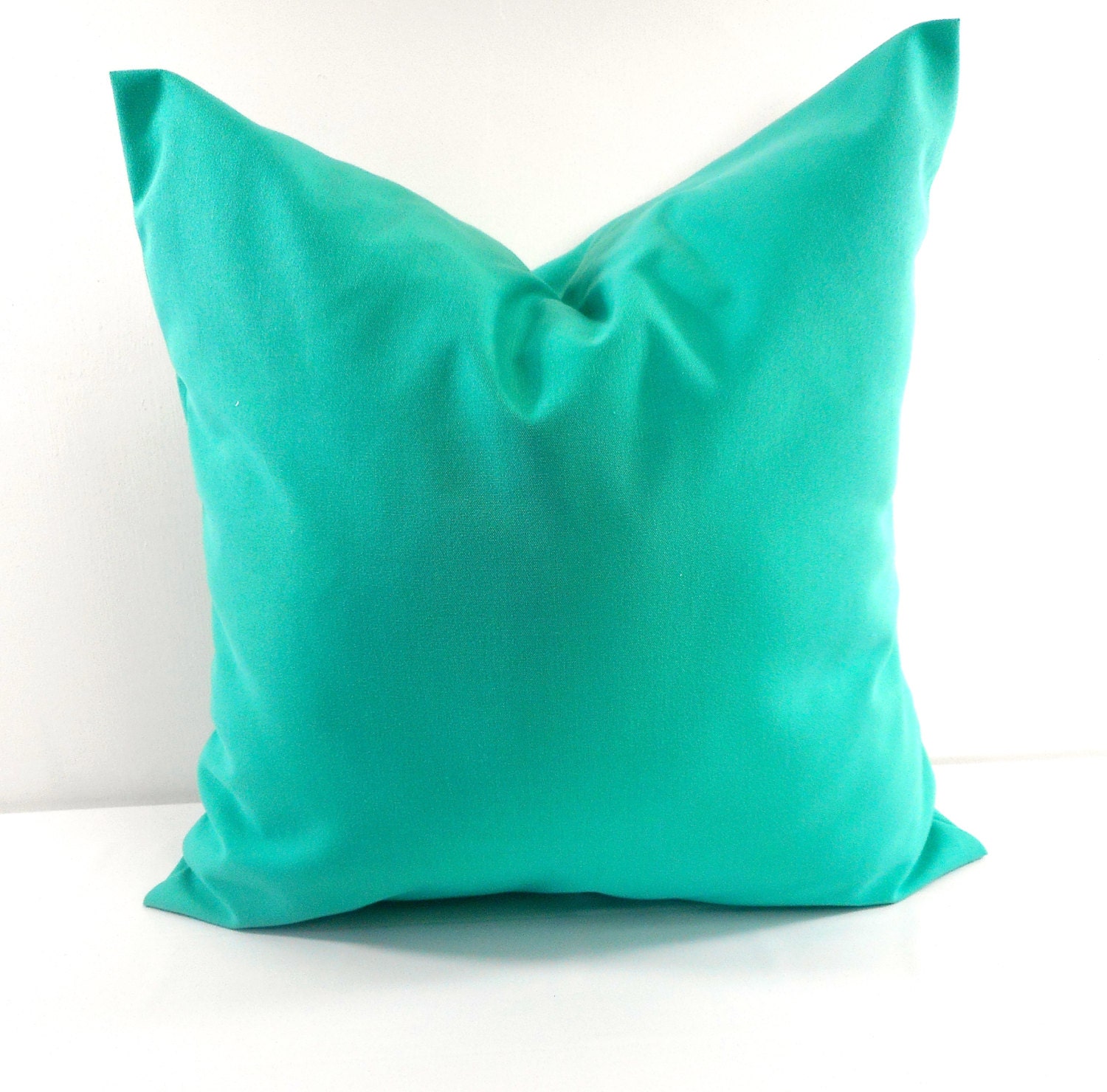 Turquoise Pillow Cover. Solid Color Sham Pillow Case.designers Etsy