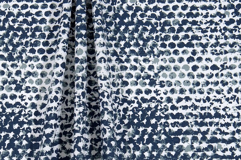 Indigo Panel Curtain Taupe Window curtain Zoey Vintage Indigo Panel Curtain Cotton.unlined.Designers pattern.Choose your sizes