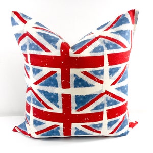 Christmas Pillow.Red and Blue Pillow Cover, Union Jack Pillow Case. Cushion Covers. Pillow Case.1 piece. cotton.Christmas Pillow.
