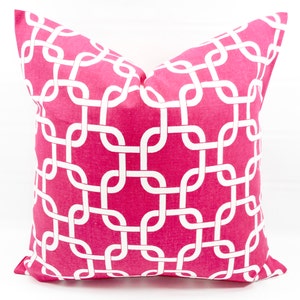 Candy Pink Pillow cover. Chainlink Gotcha. Pink  Pillow cover. Pillow Case. 1 piece.  cotton. Select size