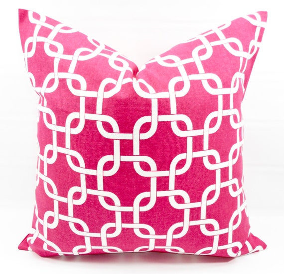Lime Green Gotcha Chain Link Pillow Cover Handmade 10 x 15