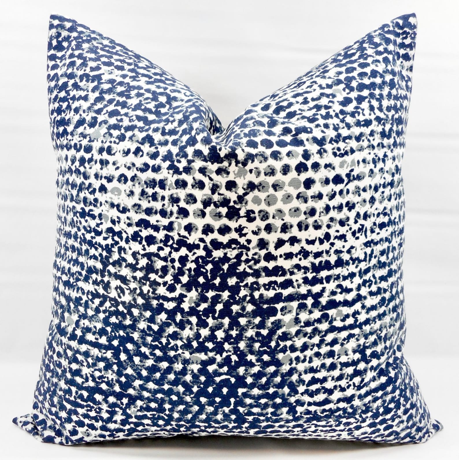 Vintage Indigo Pillow Cover. Zoey Vintage Indigo & White Etsy