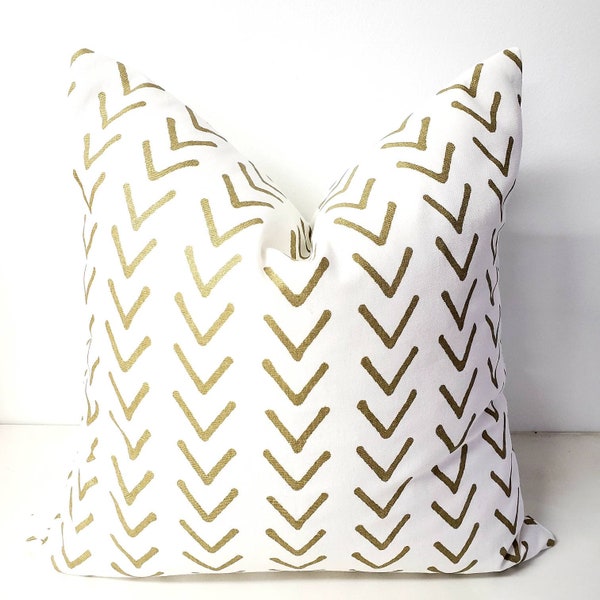 White Gold Pillow Etsy