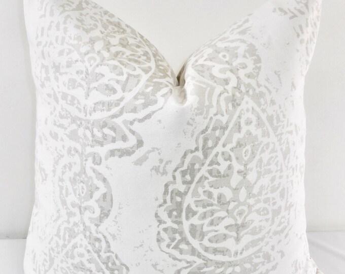 Grey Pillow Cover 20x20, Modern Farmhouse Throw Pillow Covers 18x18