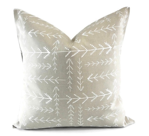 SALE Taupe  pillow cover. Driftwood Native Print Pillow cover. Throw pillow cover. Cotton. Sham Pillow case. Select your size.