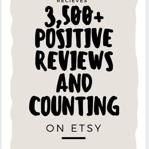 May include: Text graphic on a beige background with the text "Twistedbobbin Designs Receives 3,500+ Positive Reviews And Counting On Etsy".