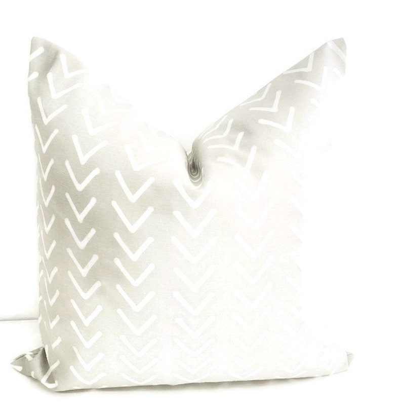 Grey Pillow Cover French Grey Pillow Cover Boho Print Etsy