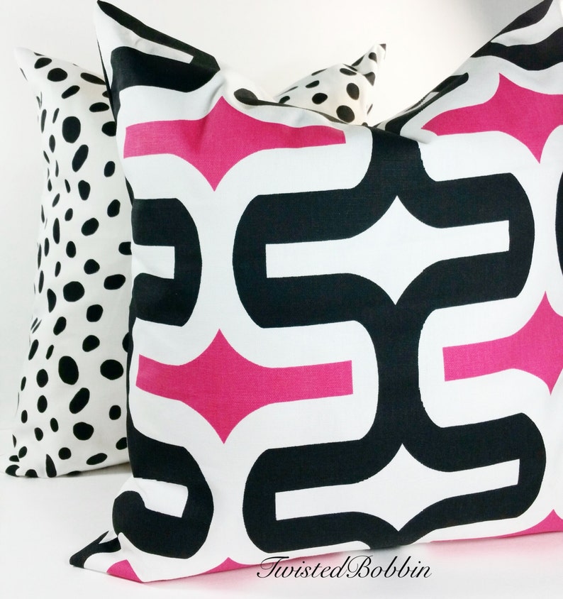 Black & white. 18x18 Dalmatian print pillows. Dalmatian. Animal print. Cushion Covers. Pillow Case. Farmhouse Pillow cover. Euro sham cover image 2