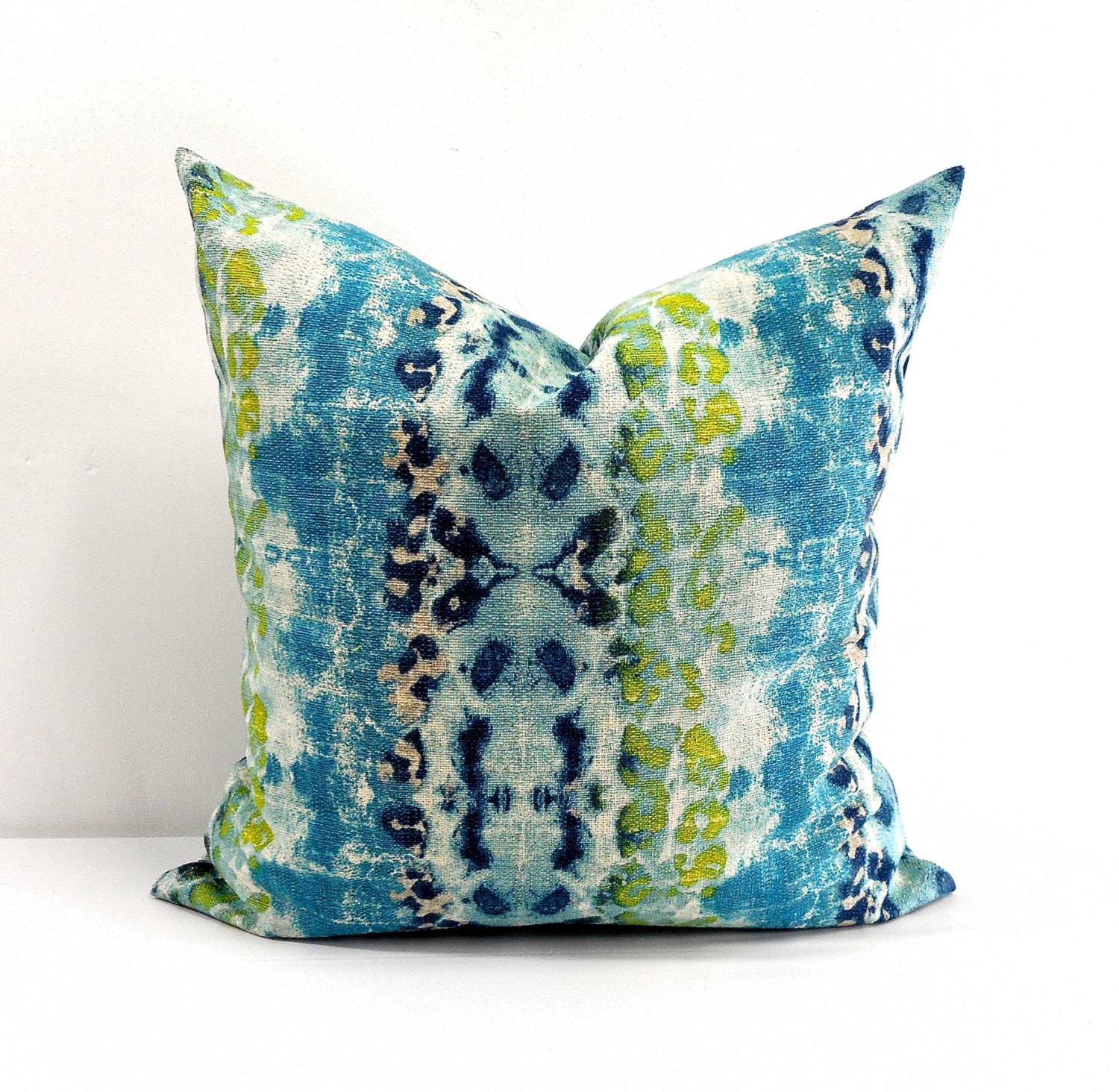 Mali Birch Frost Blue Pillow cover.Blue cushion cover.Blue Etsy