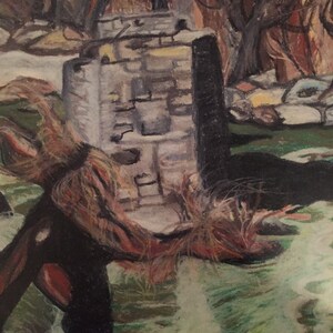 Broken Bridge Art Print