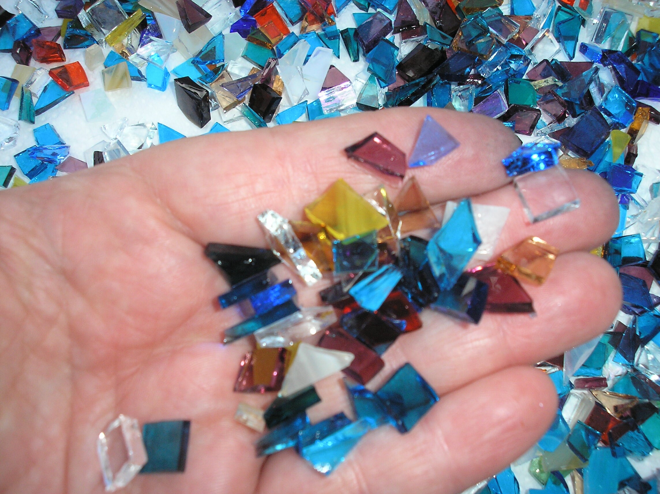 Stained Glass Tiles for Mosaic Crafts Glass Pieces Random Etsy UK