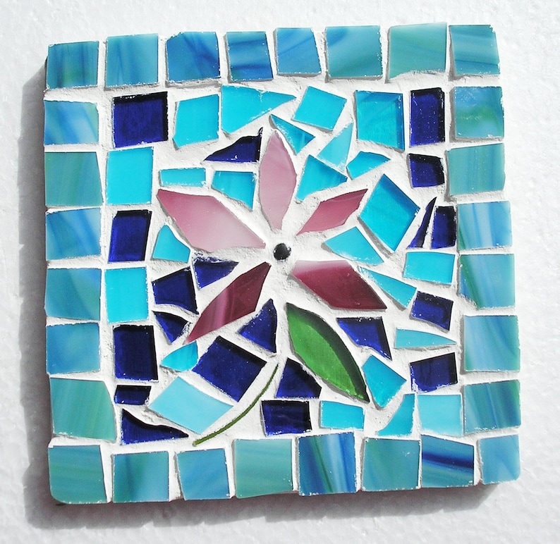 Make your own stained glass mosaic coaster kit hobby kit Etsy