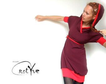 roswitha balloon - dress with hood sporty ONLY 1x GÖßE S/Meter