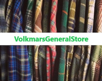 Flannels That You Choose Along With Your Size and Main Color - Open This Sale and Read Our Store Description On How To Order